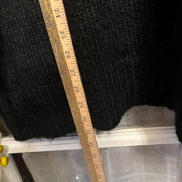 Topshop Black Fuzzy Soft Button down Cardigan - Picture 10 of 11